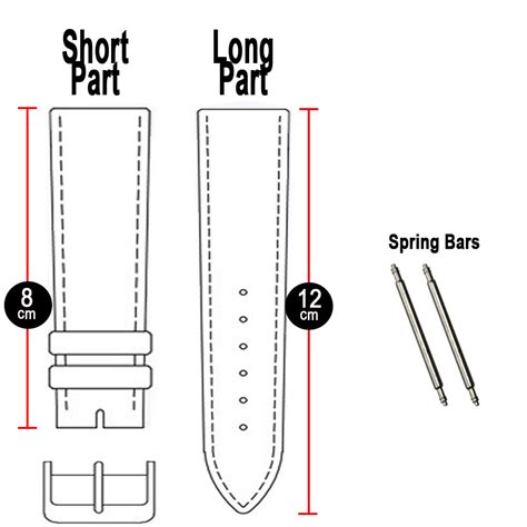 panerai watch strap size chart.